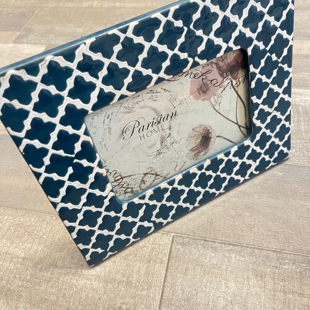 Parisian Works Black and Cream Patterned Frame